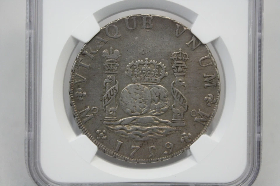 1759 MO MM MEXICO Silver 8Reals KM-104.2 NGC XF40 #7001 - Image 2 of 4