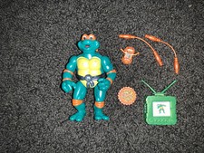 Toon Michelangelo Vintage TMNT Ninja Turtles Figure 100% Complete 1992 Mike