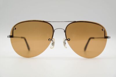 Dittmer & Dittmer Hong Kong 64[]17 Silver Semirimless Sunglasses New