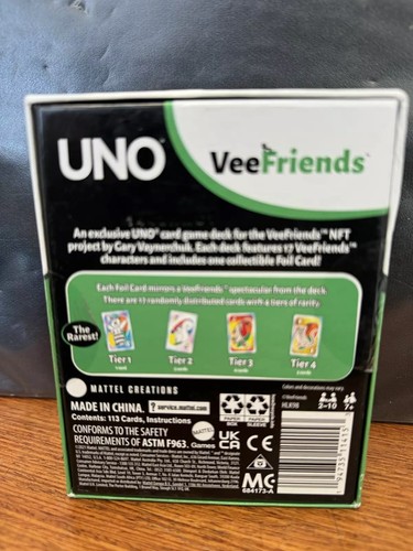 Gary Vee UNO Sharing Squirrel ULTRA Rare Tier 2 Foil Karte mit allen UNO Karten - Bild 3 von 5