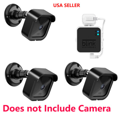 3 Pack Outdoor 360 Degree Adjustable Camera Mount Weatherproof & Module 2 Blink