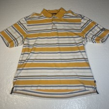 Callaway Golf Sport Stretch Pique Polo Stripe Shirt Medium