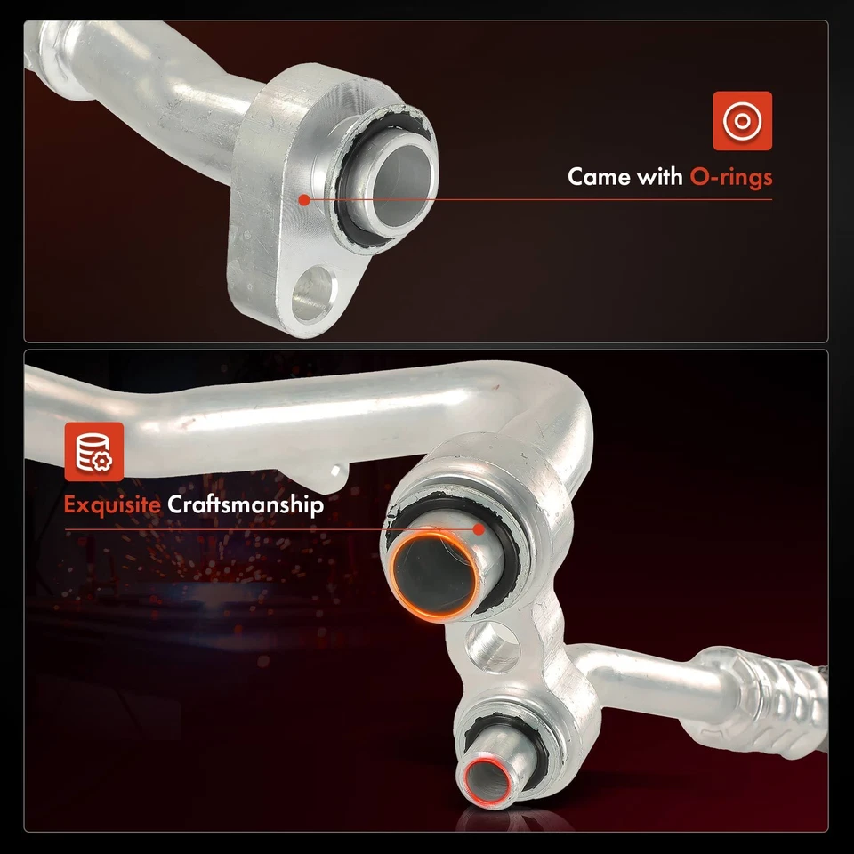 Conjunto de manguera de línea de succión y descarga de aire acondicionado para Dodge Dart 2013 2014 2015 2016 Foto 4 de 4