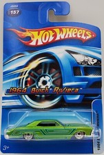 1964 BUICK RIVIERA Metallic Green 2006 Hot Wheels Mainline #157 Mattel