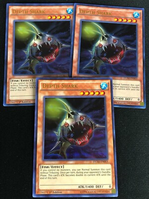 YUGIOH DEPTH SHARK DUSA-EN003 1ST ULTRA X3
