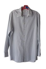 Men's Calvin Klein Blue Striped Dress Shirt 15 32/33