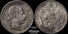 AUSTRIA, Franz Joseph I, 1 Florin Gulden 1891, nicely toned, XF+