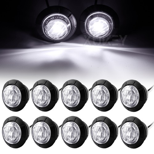 10pz Luce di posizione LED luce di contorno luce di posizione bianca indicatori di direzione 24V-12V - Foto 10 di 11