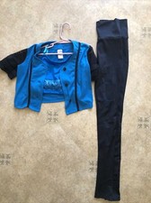 GIRLS DANCE OUTFIT SIZE MED MC BY WEISSMAN 3 PIECES NEVER WORN