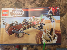 LEGO Star Wars: Desert Skiff (9496) 95% Complete wth Manual and Figures