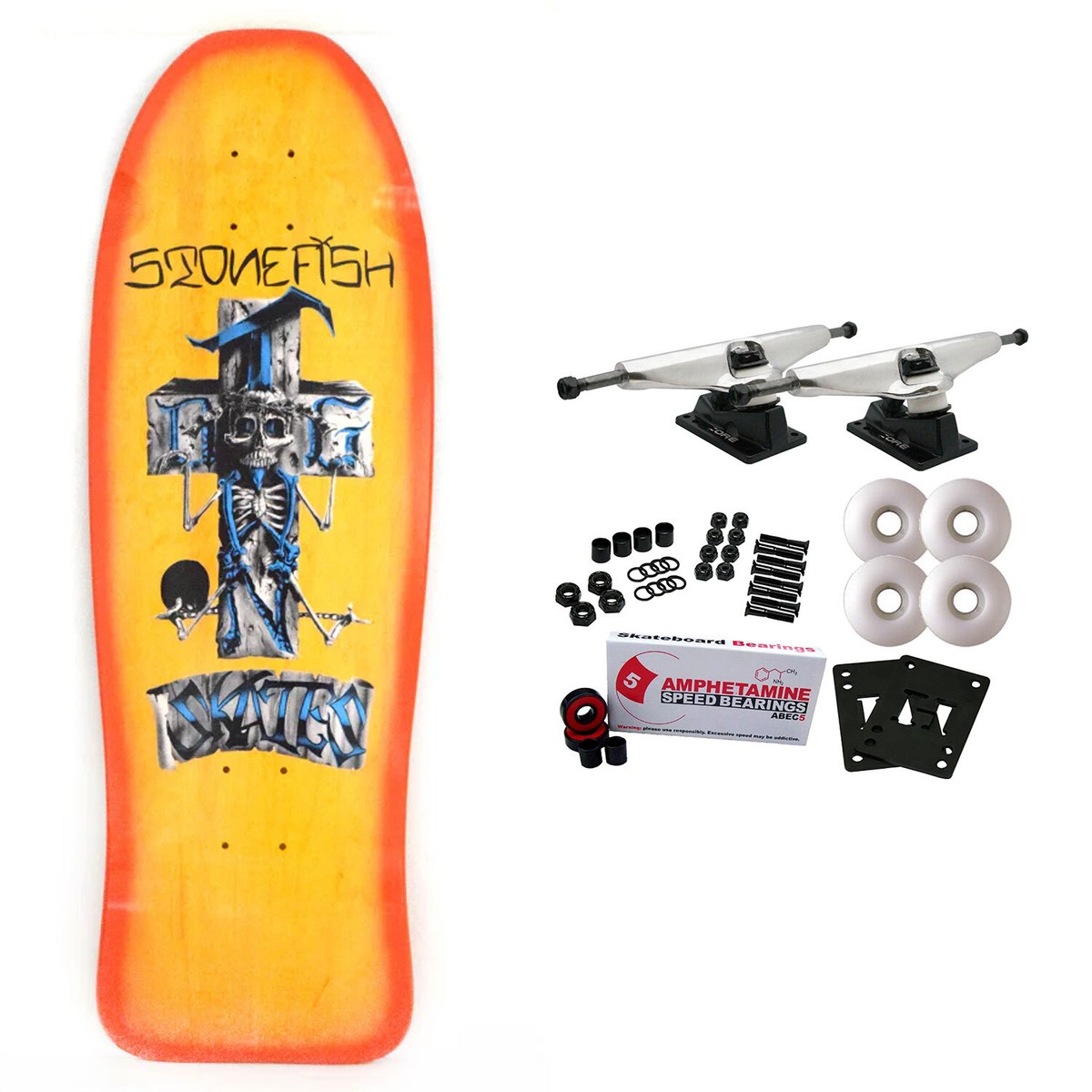 ドッグタウンインディー、Stonefish スケートボード コンプリート9.75 Dogtown Stonefish Longboard Deck - 9.5