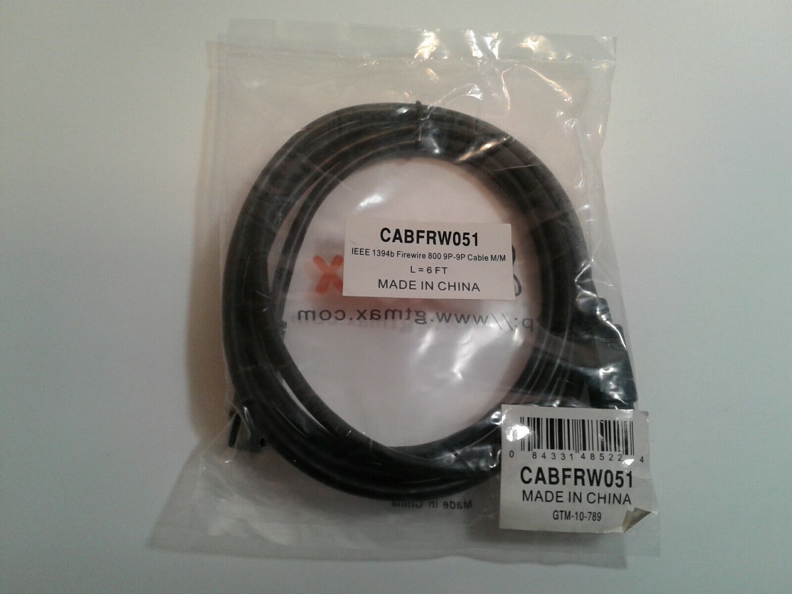 6FT Firewire 上品な 800 驚きの値段で CABLE 9 Pin 6' to IEEE1394B 1394B FT