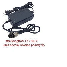 Charger for Swagtron Model T5 Board ONLY Hoverboard w Auto Shut off