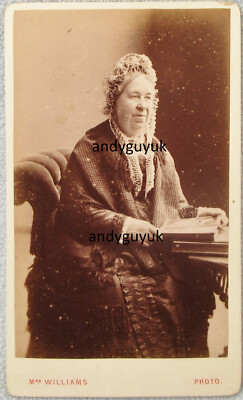 CDV DAME NAMENS CAROLINE DAVIS FOTOALBUM VON MRS WILLIAMS WOLVERHAMPTON FOTO