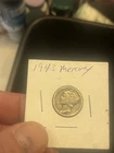 1943 mercury dime no mint mark