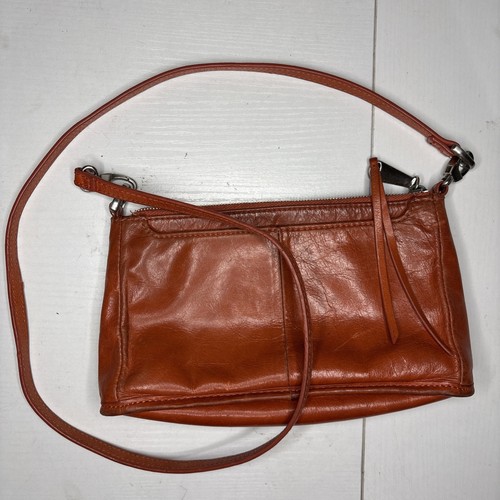 Hobo International Cadence Small Crossbody Genuine Leather Bag Purse Orange