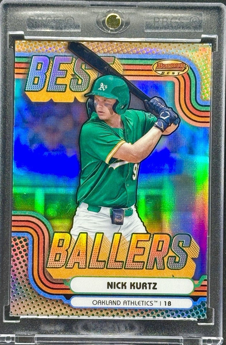 Nick Kurtz RARE ROOKIE RC REFRACTOR INVESTMENT CARD SSP BOWMAN