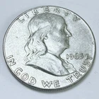 New Listing1963 D Franklin Silver Half Dollar-90%  Silver- Circulated Coin #7787