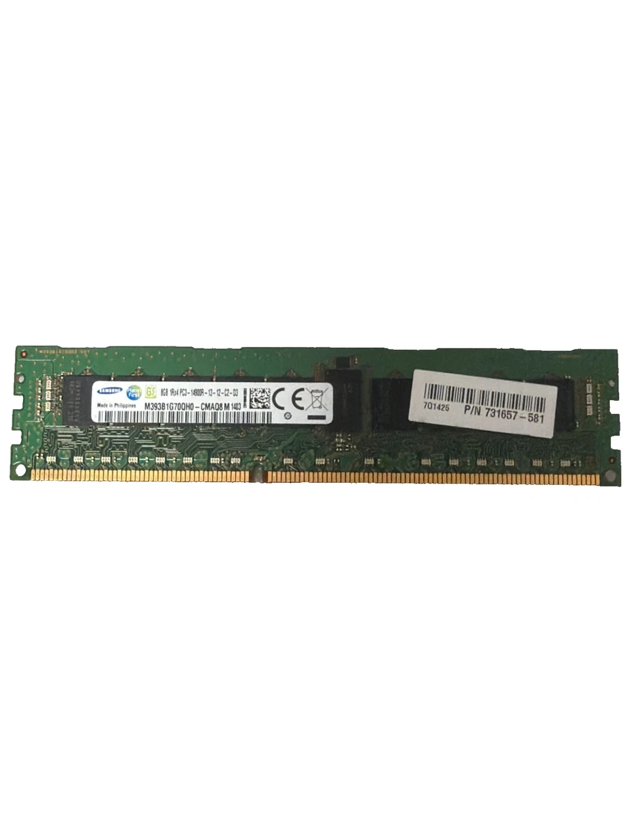 PC3-14900 (DDR3-1866) Bus Speed Registered Server RAM 8 GB