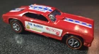 Hot Wheels Redlines RED Funny Car Mongoose RESTORED new stickers TOM MCEWEN #2