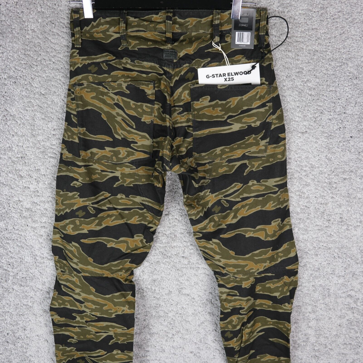 G-STAR RAW ELWOOD X25 MEN 5622 3D TAPERED W28 L32 MORO CAMO