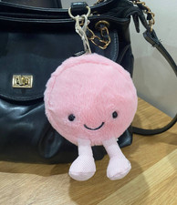 Jellycat Amuseables Pink Mia Macaron Plush Keychain Bag Charm Toy Cute Gift NWT
