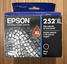 Genuine Epson 252XL High Capacity Black Ink Cartridge T252XL120-S 03/2027 New