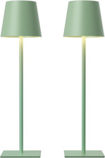 Kakanuo Green Cordless Rechargeable Table Lamp, 2 Pack Portable Desk Lamp with 5