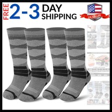 Winter Warm Kids Ski Socks - 2 Pairs Merino Wool Thermal Skiing Socks for Boy...