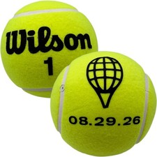 ROGER FEDERER WILSON 2026 HALL OF FAME MINI JUMBO TENNIS BALL 5" 8/29/26