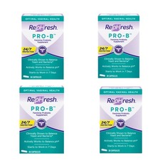 4 Pack Rephresh Pro B Probiotic Feminine Supplement 30 Capsules 1 Per Day