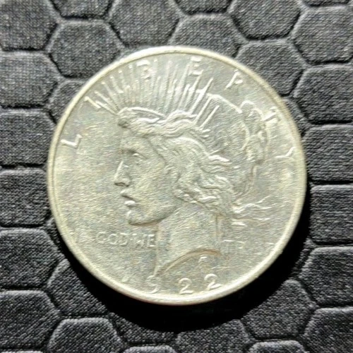 1922 US Peace Dollar $1 Silver Coin Circulated Business Strike 0.9 Fineness