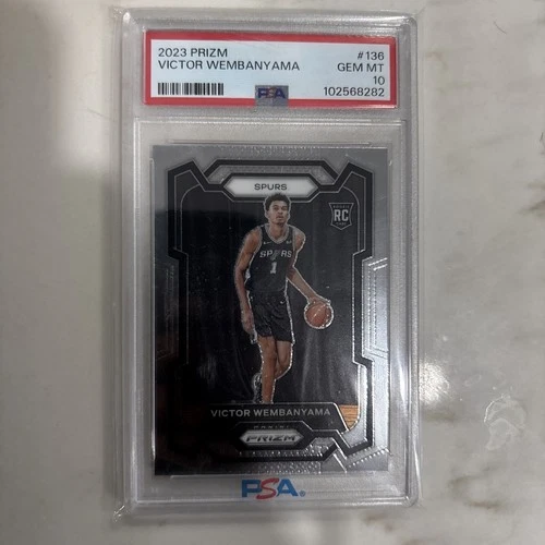 2023-24 Panini Prizm Victor Wembanyama #136 PSA 10 Gem Mint RC Spurs
