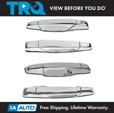 TRQ Chrome Outer Outside Exterior Door Handle Set of 4 Kit for Chevy Pickup