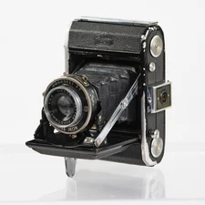 Zeiss Ikon Nettar 515 Folding Camera 120 Film 75 MM f4.5 Anastigmat Lens WORKS