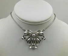 Antique FORSTNER Sterling Silver Collar Length Necklace 16"