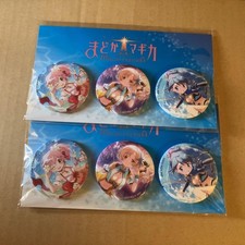 Puella Magi Madoka Magica Badge Set Mami Sayaka Kaname Madoka Used