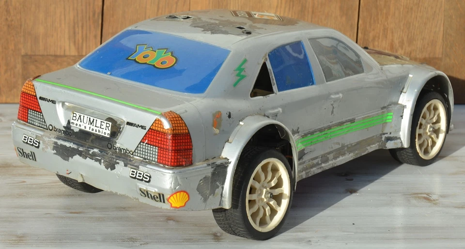 NITRO  2WD MERCEDES 190E FLACHBAHN  RC  CAR  AUTO VERBRENNER  1/8  VINTAGE - Bild 4 von 4