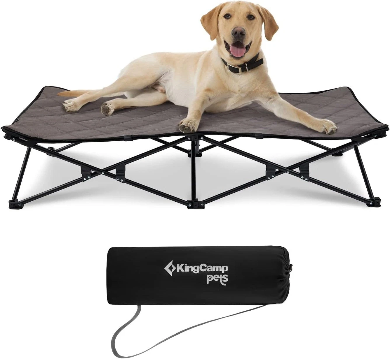 KINGCAMP PETS SEDUM LARGE PLUS DOG BED - BLACK