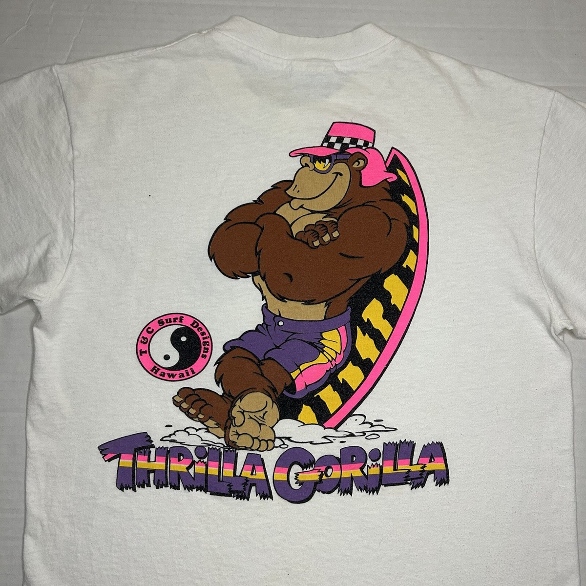 Vintage 1980s T&C Surf Designs Thrilla Gorilla Tee Shirt Vintage 1980s T&C Surf Designs Thrilla Gorilla Tee Shirt