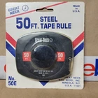 Vintage GREAT NECK 50' Foot Crank Roll Up Steel Tape Measure USA