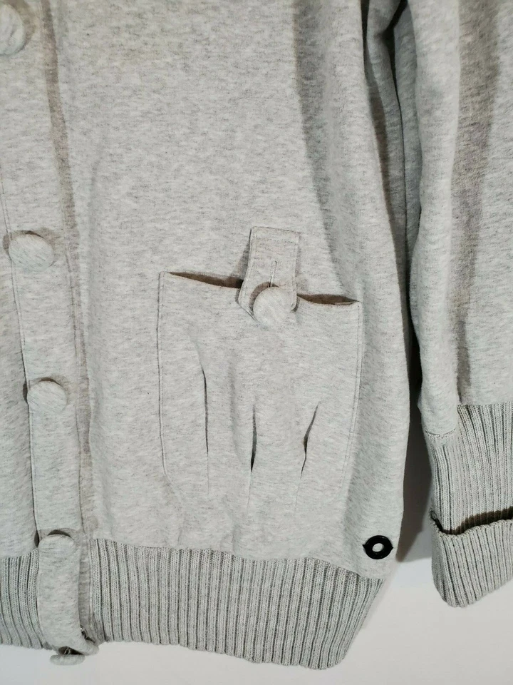 Gentle Fawn Grey Sweatshirt Size Large Snap Up Buttons Foto 2 de 4