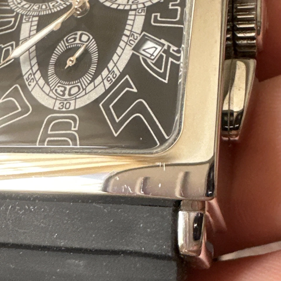 Officina Del Tempo часы итальянский хронограф на резиновый ремень новый аккумулятор - Изображение 4 из 4