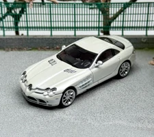 CR SW 1:64 White SLR McLaren Coupe Racing Sports Model Diecast Metal Car