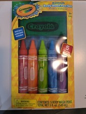 Crayola Bathtub Body Wash Pen Set Doodle On Wash New in Box Family Fun