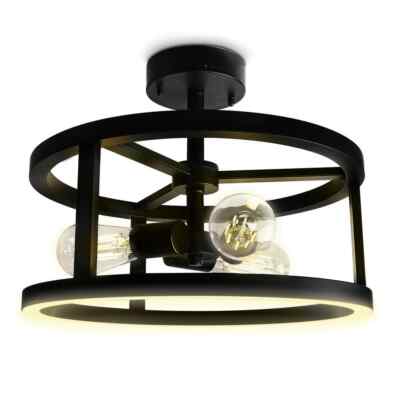 Feit Electric Katalyst 15 in. 3-Light Matte Black Color Selectable CCT LED
