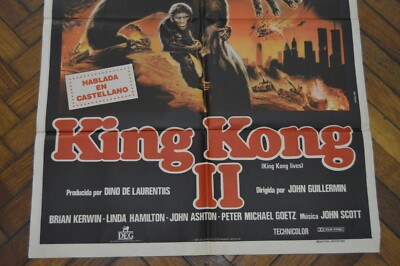 KING KONG 2 1976 RARE ARGENTINA SPANISH POSTER ORIGINAL | eBay