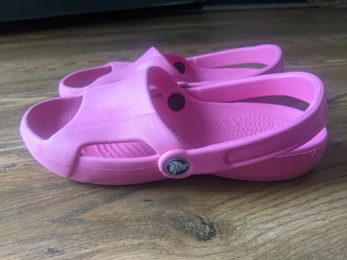 Pink peep crocs clearance