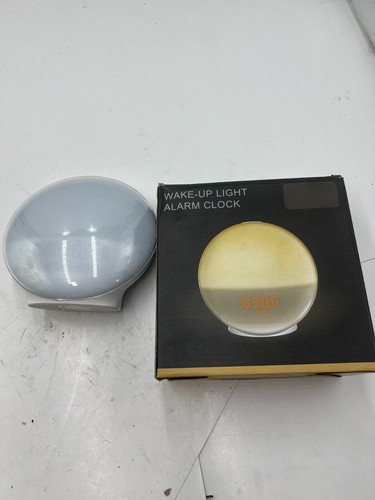Digital Sunrise Alarm Clock Wake Up Light Sleep Aid Works White