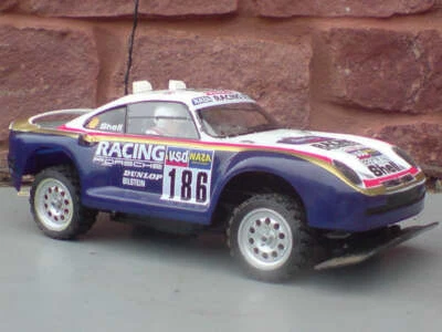 Kamtec Tamiya Repro Porsche 959 Lexan carrozzeria riproduzione, abitacolo e ala posteriore